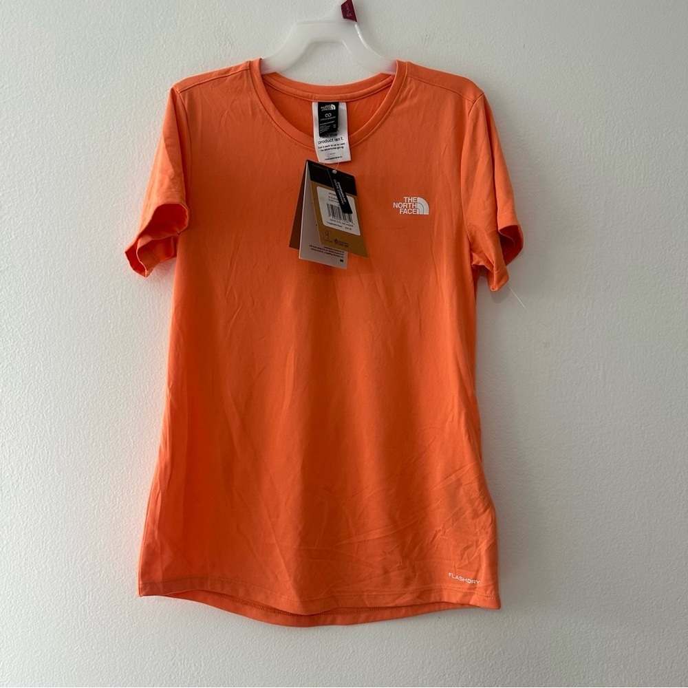 NWT The North Face Elevation S/S Dusty Coral  Organic T Shirt XS Flash Dry